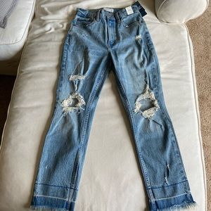 High rise mom jeans size 26 (2) short